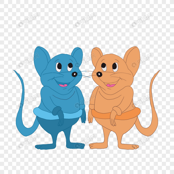 两只小老鼠图片