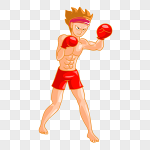 拳击手拳头卡通图片素材