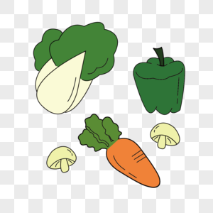 夏季蔬菜卡通装饰图片