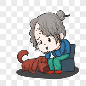 孤独空巢老人图片