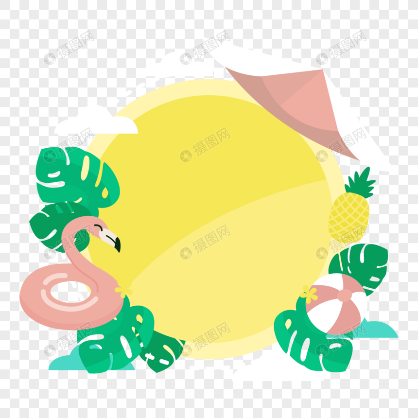夏天背景元素素材下载 正版素材 摄图网