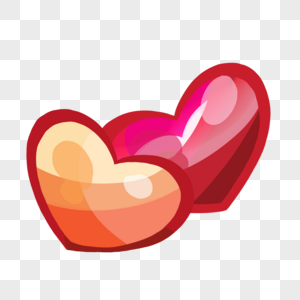 两个红心图片