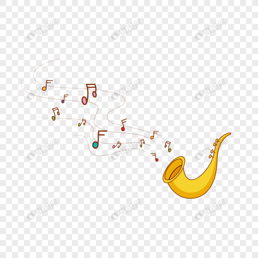 萨克斯音符元素素材下载 正版素材 摄图网 萨克斯音符元素素材下载 正版素材 摄图网