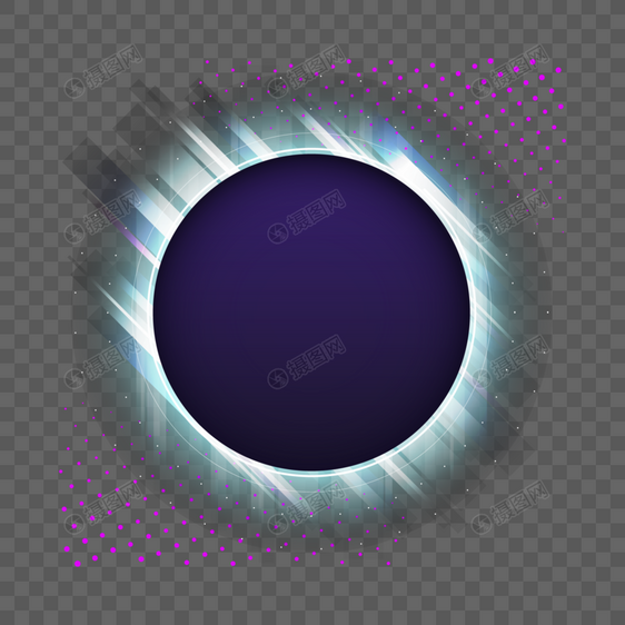 紫色圆形边框图片