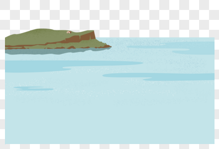 夏日海岛海边风光背景图片