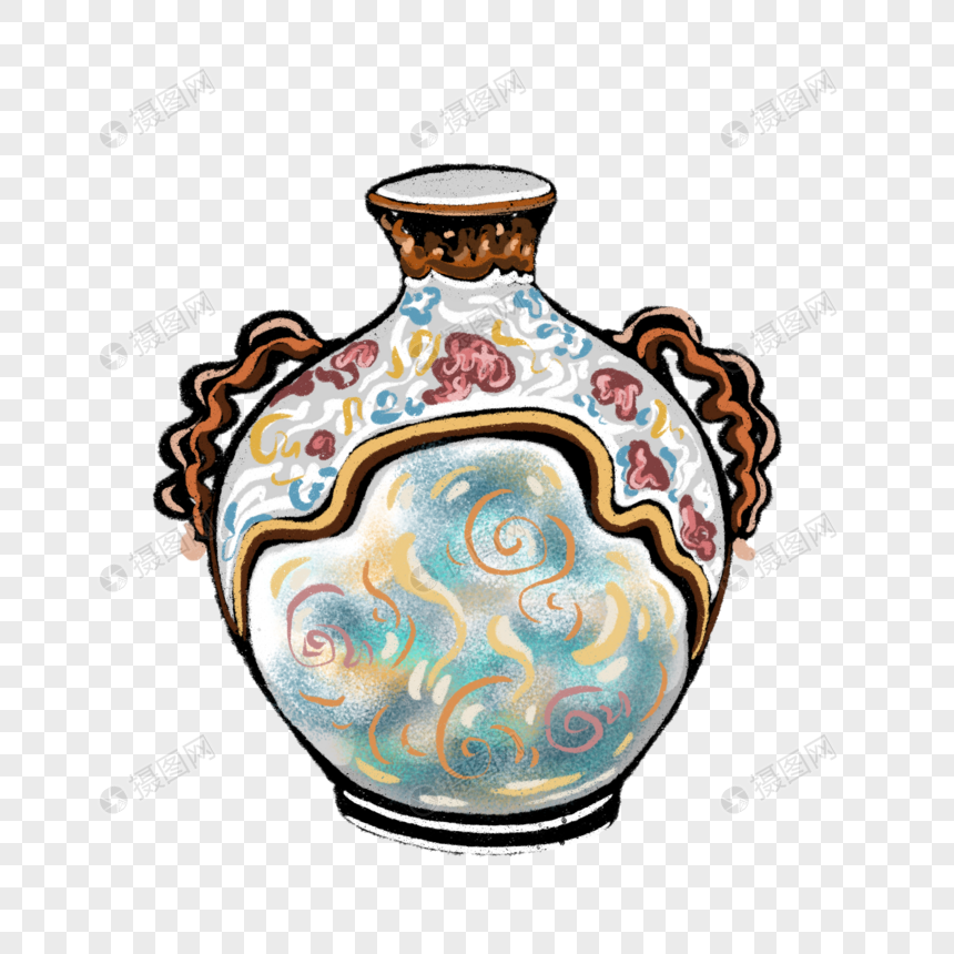 卡通传统陶瓷艺术