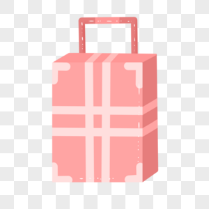 粉色旅行箱图片