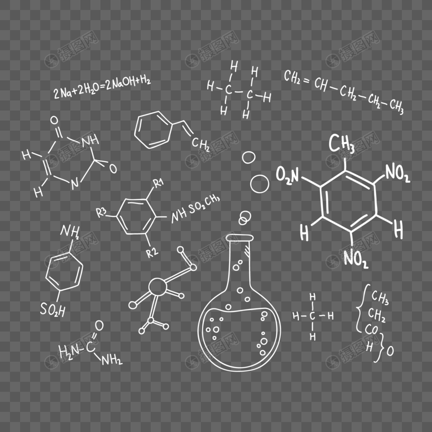 化学公式底纹图片