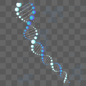 蓝色抽象DNA高清图片