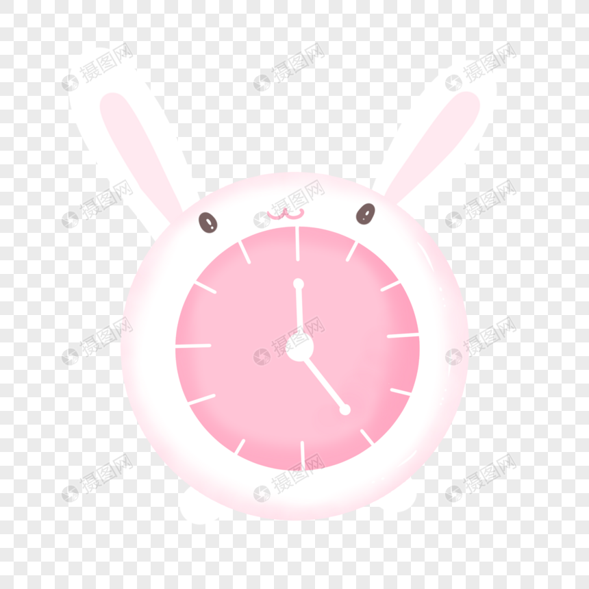 可爱兔子闹钟图片