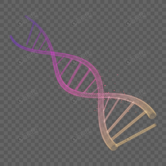 红色渐变DNA图片