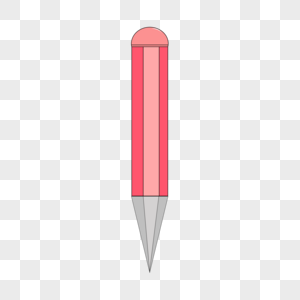 铅笔粉色写字笔高清图片