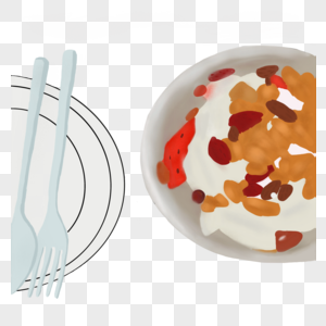 一份健康的酸奶坚果图片