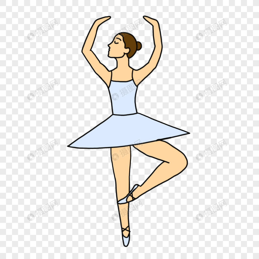 跳芭蕾舞的女孩图片
