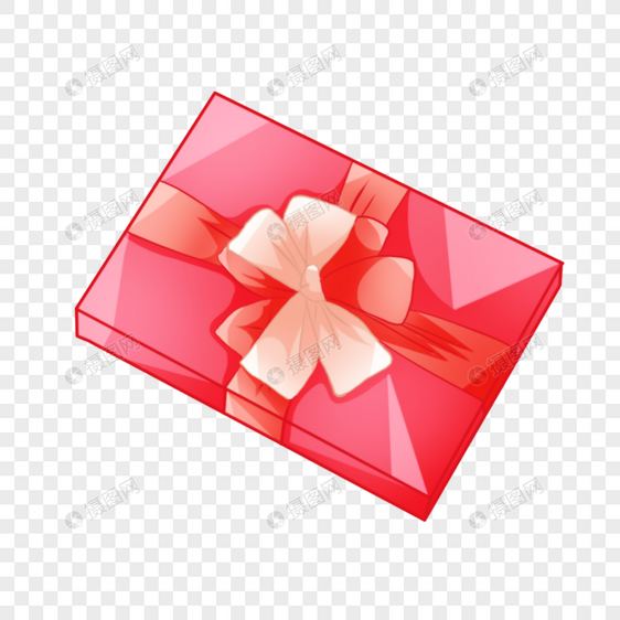 粉红色蝴蝶结礼物盒图片