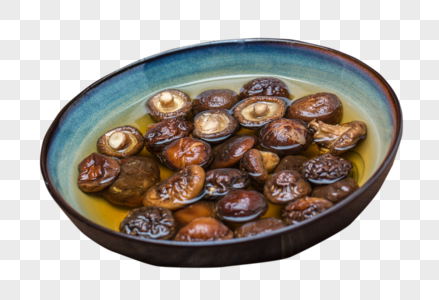 一盘香菇纯天然香菇高清图片