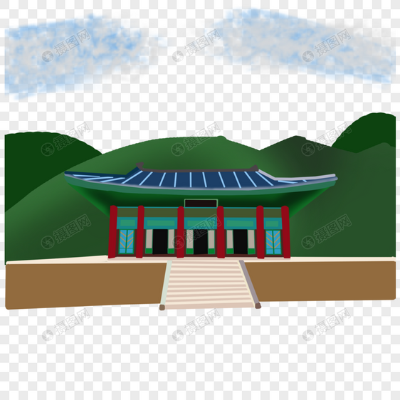 韩国建筑佛教寺院图片