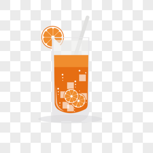 夏天冰冷橙子汁饮料图片