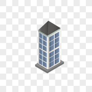 AI矢量图2.5D立体高楼大厦立体高楼图片