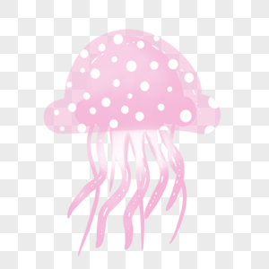 粉色斑点水母高清图片