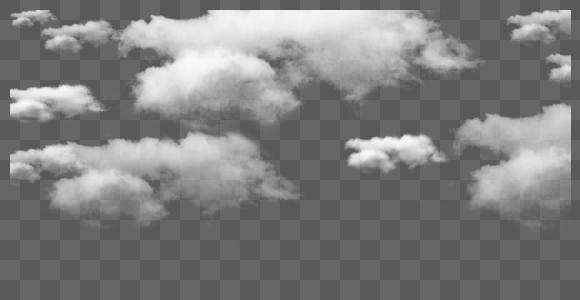 漂浮的云云朵素材云透光高清图片