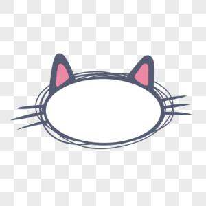 猫咪圆形边框图片