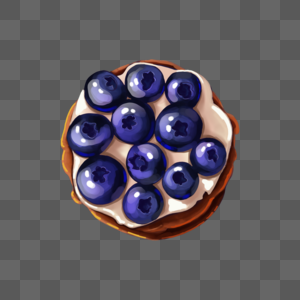 蓝莓饼图片