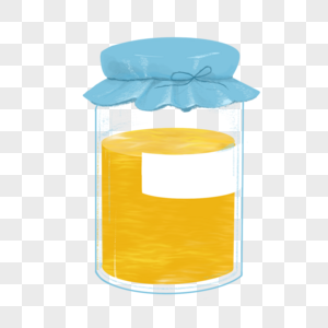 蜂蜜玻璃罐糖浆玻璃罐高清图片