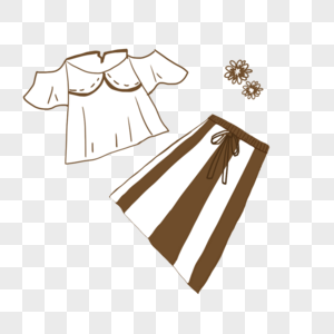 半身裙卡通图元素素材