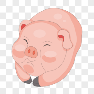 呆萌可爱的小猪猪图片