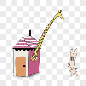 粉色小兔子图片