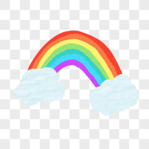 儿童节云朵彩虹图片