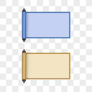 两个好看的卷轴高清图片