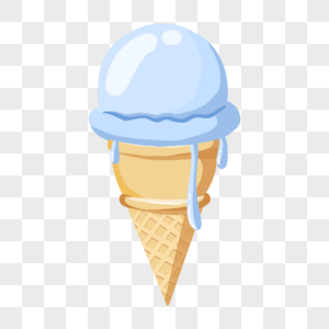 夏日冰淇淋冰激凌蓝色高清图片