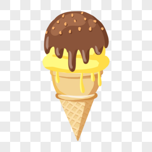 夏日冰淇淋奶油巧克力雪糕高清图片