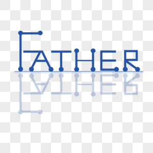父亲节father英文创意投影字体高清图片