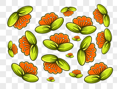 绿植花纹底纹素材图片