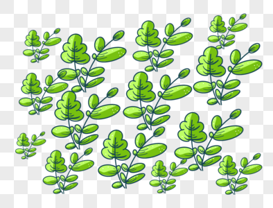 绿叶植物底纹素材图片
