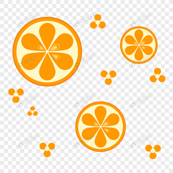 橙子背景装饰图片