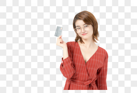 女性刷卡消费图片