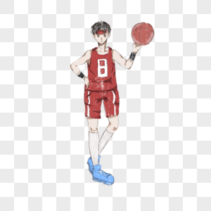 男生打篮球背影图片