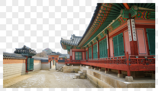 韩国景福宫韩国房子高清图片