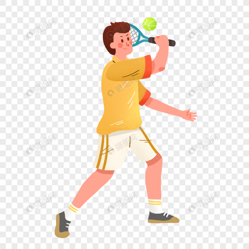 网球比赛的男选手图片