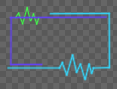 霓虹灯边框图片