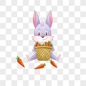 兔子与胡萝卜图片
