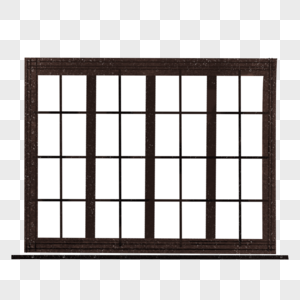 窗户窗户型竹叶框高清图片