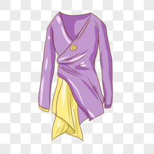 裙子紫色仙气高清图片