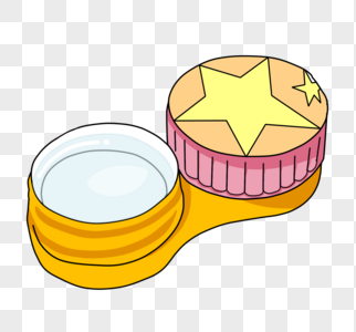 隐形要逃隐形眼镜盒素材