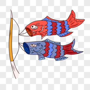鲤鱼旗日本男孩节鲤鱼高清图片