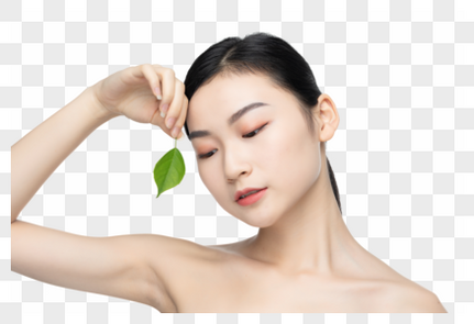绿色天然女性护肤元素素材下载 正版素材 摄图网